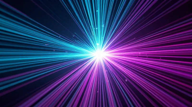 The Shift to 800G: Why the OSFP DR8 Matters Now Abstract visualization of massive data streams converging into a powerful 800G network node.