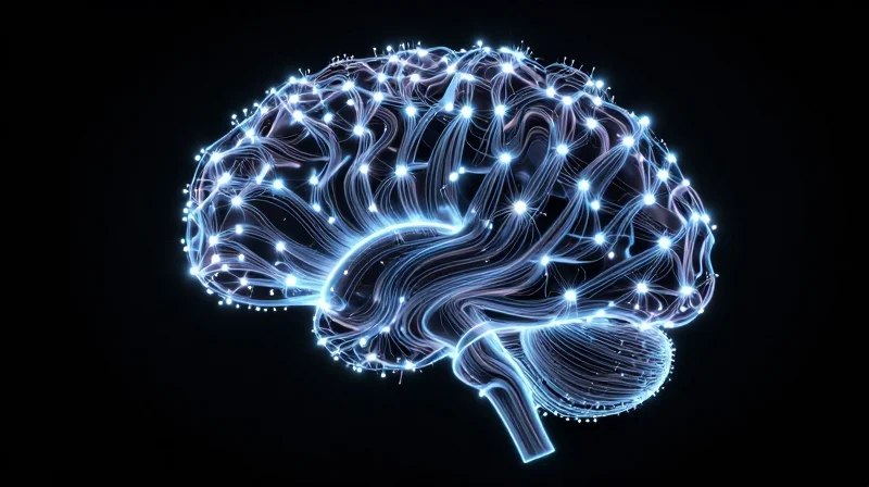 The Critical Role of Interconnects in Generative AI Abstract visualization of a massive AI GPU cluster with glowing interconnected data pathways.