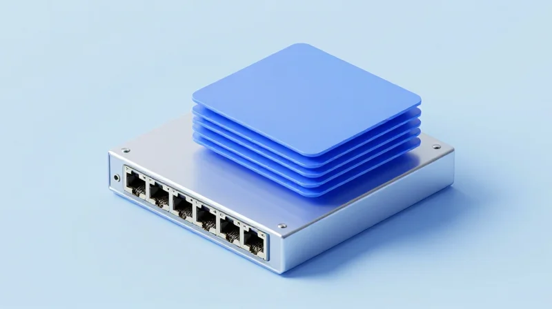 Technical Deep Dive: 800G OSFP and QSFP-DD Transceivers for H100 3D isometric model of networking ports and high-speed data connectors.