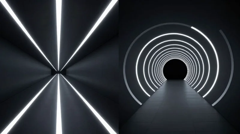 Latency and Throughput: The Technical Performance Gap Side-by-side comparison of two abstract data transmission channels with different speeds and precision.