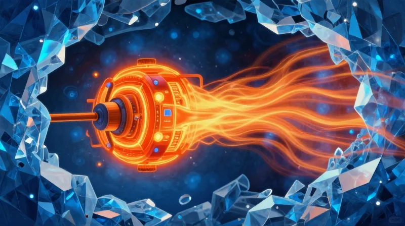 Deployment Challenges: Thermal Management and Signal Integrity Conceptual art representing heat dissipation and cooling in electronic hardware.
