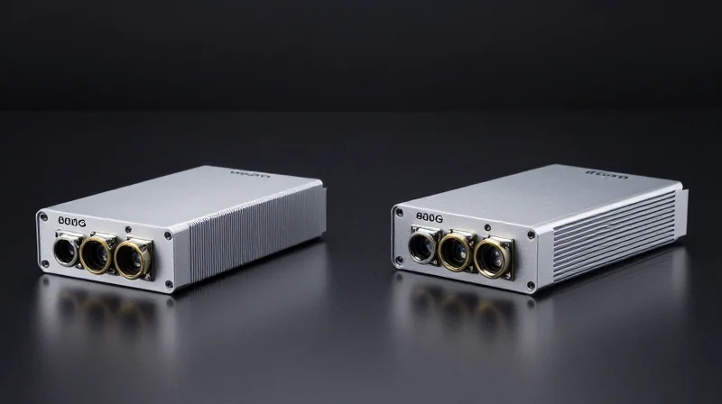 Comparing 800G Form Factors: OSFP vs. QSFP-DD800 Side-by-side comparison of two different 800G optical transceiver form factors on a clean tech surface.