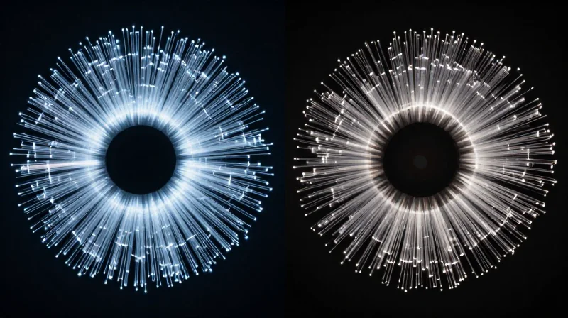 Latency Benchmarks: Mean Latency vs. Tail Latency Side-by-side comparison of two high-speed data paths representing mean and tail latency