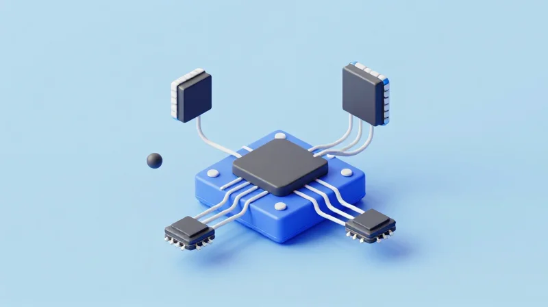 Custom OEM/ODM Services: Tailoring Hardware to Your Specifications Isometric 3D illustration of a customized networking module showing internal components and hardware assembly layers.