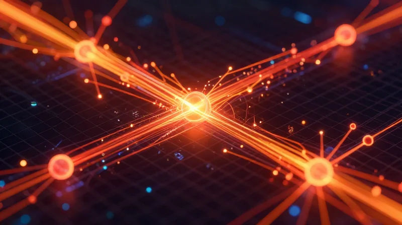 Power Consumption: The Silent Budget Killer Abstract visualization of energy pulses and heat dissipation within a server environment.