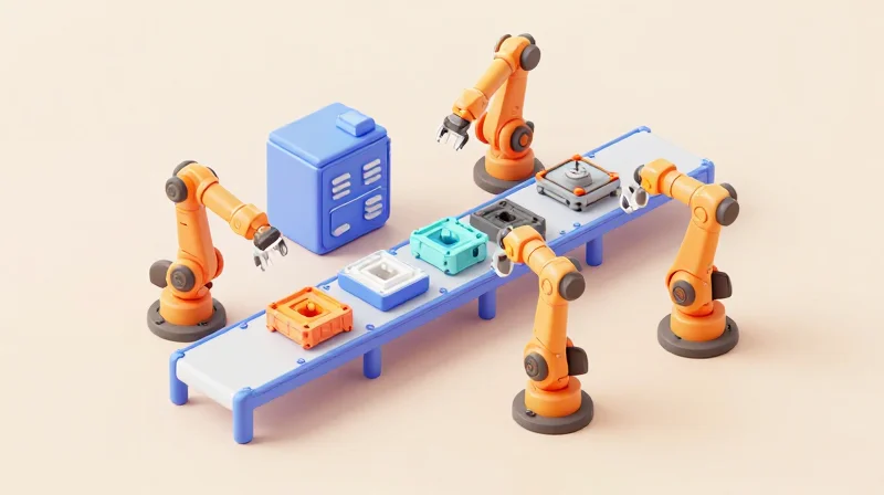 OEM and ODM Options: Customizing for Unique Architectures Isometric 3D model showing the customization of hardware modules for unique architectures.