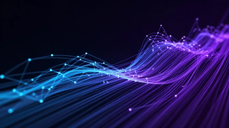 The Evolution of Optical Networking: Why LPO Matters Now Abstract visualization of high-speed data streams in a futuristic network environment.