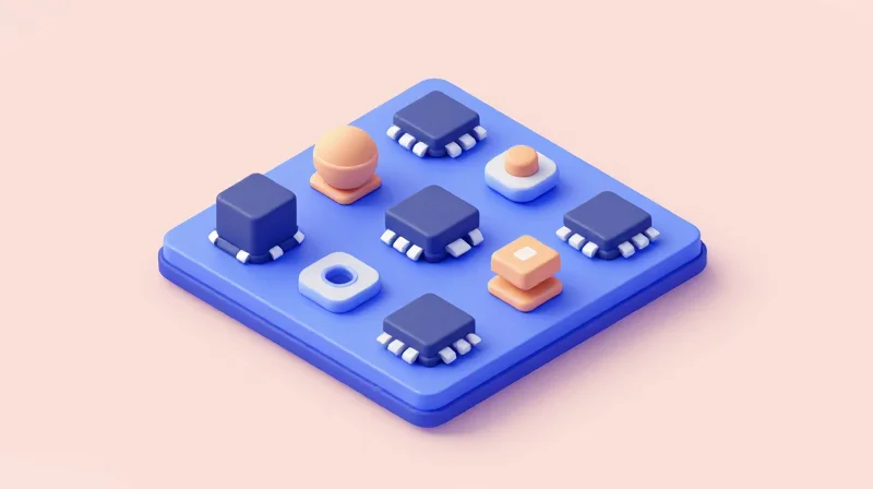 Isometric 3D model of an optical transceiver architecture showing modular internal components.