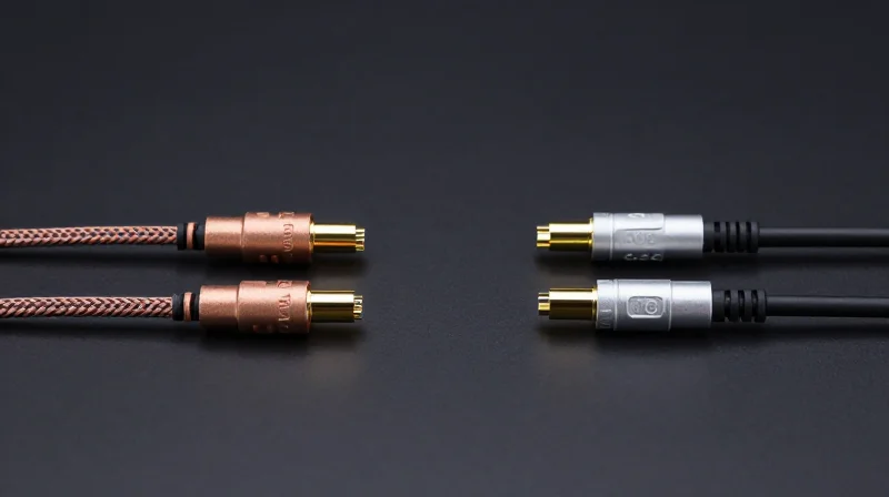 Side-by-side comparison of 800G AOC and copper DAC cables