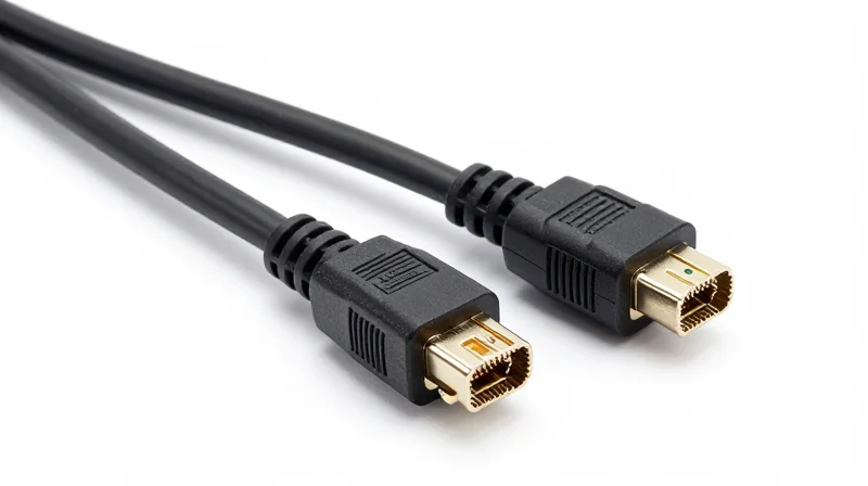 A thick 800G Passive Direct Attach Copper cable with high-quality metal connectors.