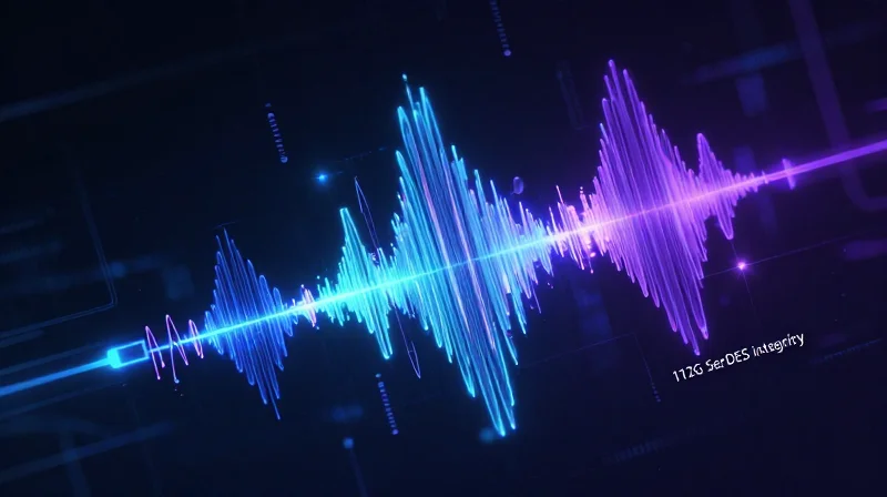 Abstract visualization of high-frequency signal waves showing stability and integrity.
