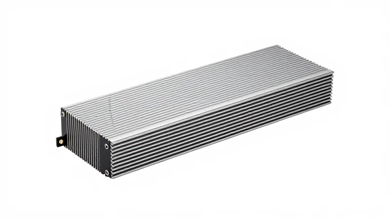 Professional shot of a high-density 1.6T optical transceiver module