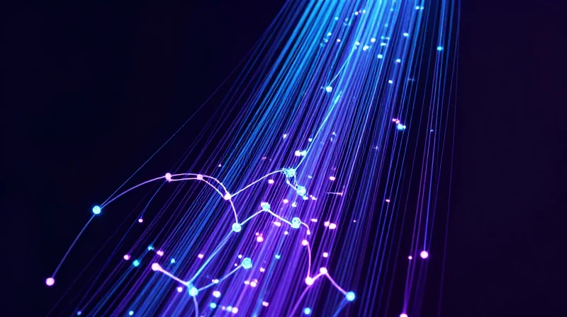 The Current Landscape: Why 1.6T is the New Benchmark Abstract visualization of high-speed 1.6T networking with glowing neural network nodes and data streams.