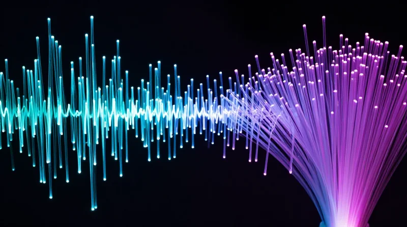 Latency Benchmarks: Signal Integrity in High-Speed Links Abstract digital pulse waves representing PAM4 signal integrity and low latency networking.