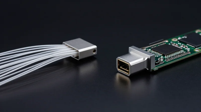 400G DR4 vs. FR4: Reach vs. Complexity Side-by-side comparison of two high-speed networking modules on a dark reflective surface.