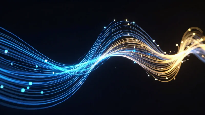 Understanding the 400G Optical Landscape Abstract data streams representing the transition to high-speed 400G networking