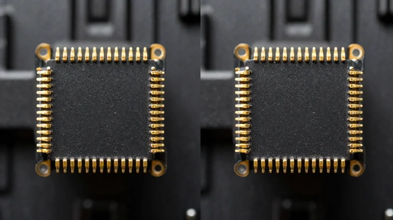 Side-by-side comparison of electrical connector layouts for QSFP56 and QSFP56-DD.