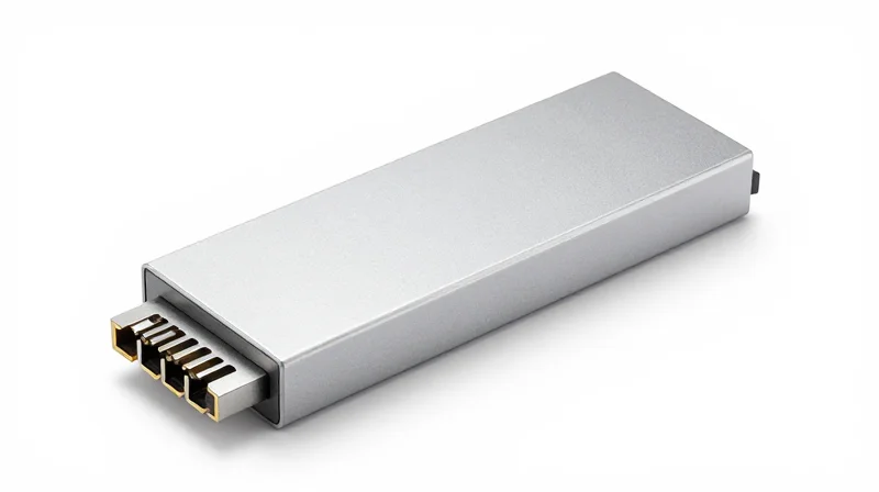 Clean product shot of a custom networking module illustrating OEM and ODM services.