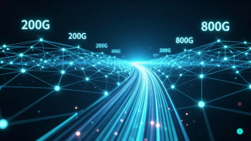 Future-Proofing Infrastructure with Ubytelink Solutions A conceptual abstract representation of network infrastructure scaling toward the future.