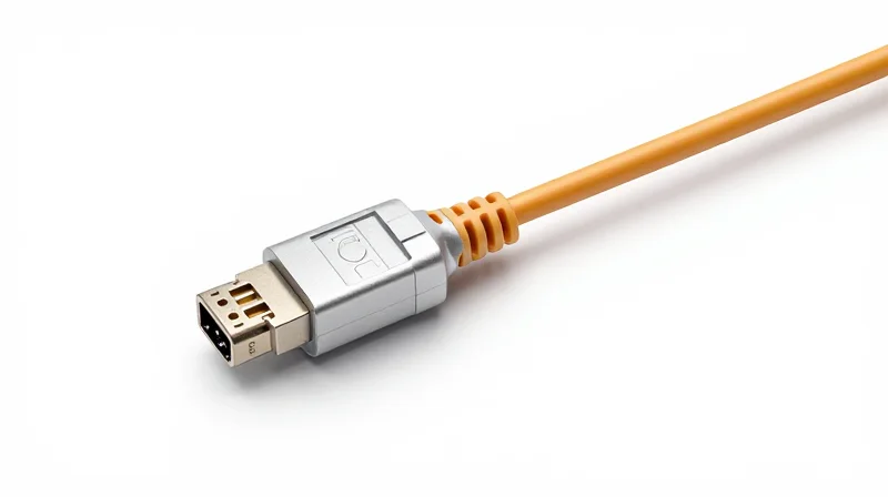 400G AOC: Overcoming Distance and EMI Challenges Premium 400G Active Optical Cable (AOC) showing its slim profile.