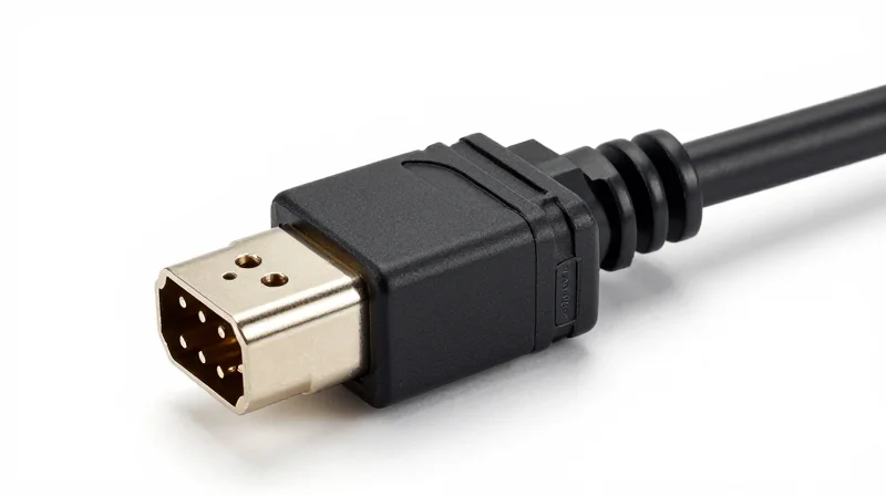 Close-up of a 400G Direct Attach Copper cable connector showing industrial design details.