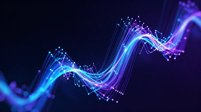 The Evolution of Optical Networking: Why Single Lambda Matters Abstract digital representation of high-speed optical data transmission through a single fiber lane.