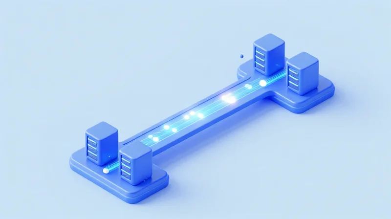 Understanding Single Lambda Technology: The Architecture of Efficiency Isometric 3D illustration of a high-speed optical network architecture with single wavelength light paths.