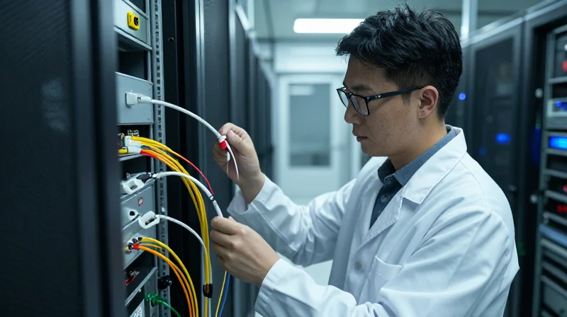 Compatibility and Quality Assurance in Bulk Procurement A technician testing fiber optic components in a professional lab environment.