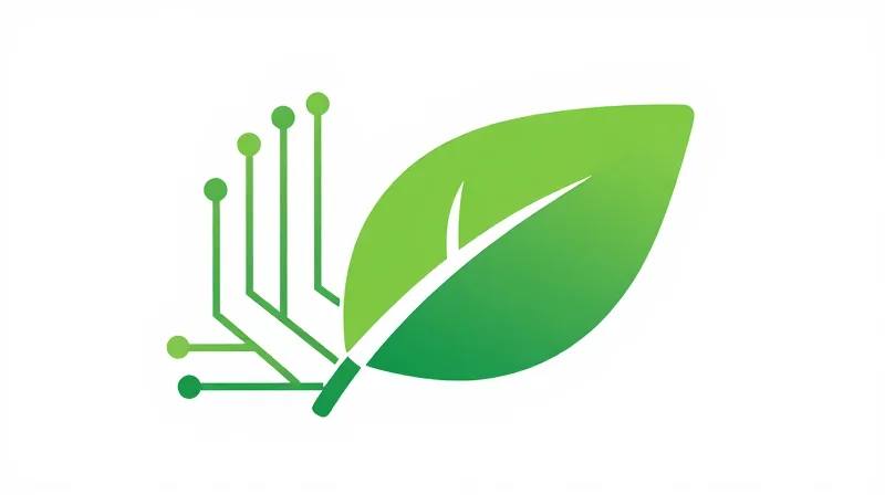 Sustainability and ESG: Meeting Green Mandates Minimalist flat vector illustration representing green IT and data center sustainability.