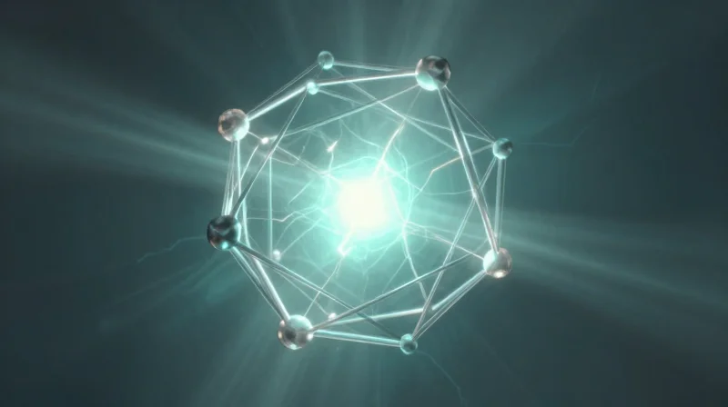 Power Efficiency: The Critical Metric for Modern Data Centers Conceptual illustration of a glowing energy core inside a networking node, representing power efficiency.