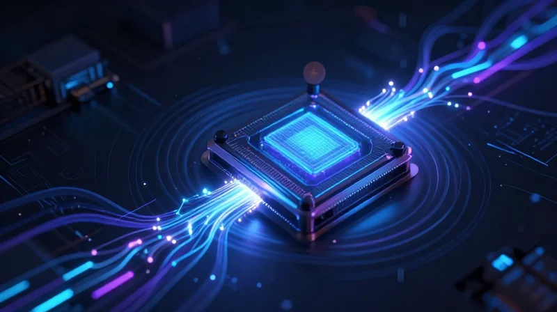 Latency Analysis in High-Frequency Environments Abstract digital visualization of signal latency and data packet flow through a processor.