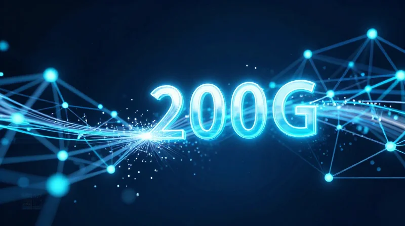 Abstract digital network expansion with glowing fiber optic data streams representing high-speed connectivity growth.