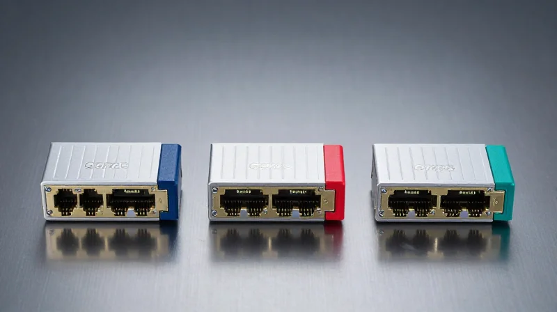 Comparison of SR4, LR4, and PSM4 transceivers showing their different physical characteristics.