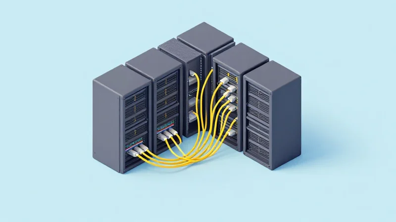 Single-Mode Alternatives: PSM4 and CWDM4 Explained Isometric view of data center infrastructure with single-mode connectivity