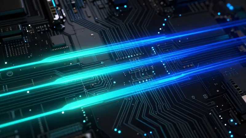 Latency Benchmarking: Why SR4 Leads the Pack Abstract visualization of high-speed low-latency data streams