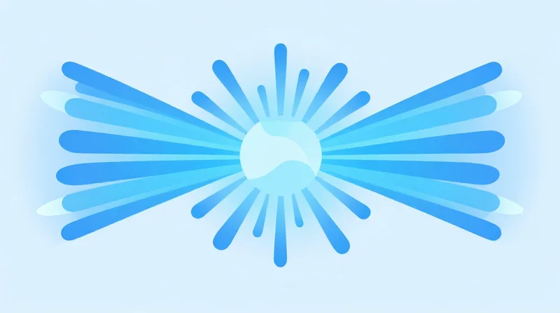 Energy Efficiency and Thermal Management Abstract vector illustration representing efficient heat dissipation and low power consumption energy flow.