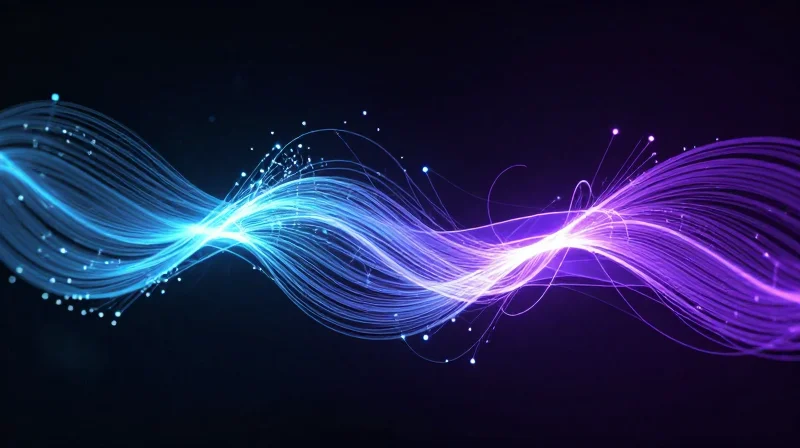 Future-Proofing Your Data Center Architecture Abstract technology concept showing data streams expanding to represent 400G and 800G scalability.