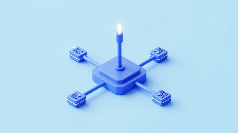 Defining 100G LR4: The IEEE 802.3ba Standard Isometric 3D illustration of a global fiber optic communication hub representing the high-speed Ethernet standard.