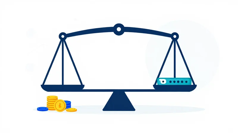 Total Cost of Ownership (TCO): Beyond the Initial Purchase A conceptual illustration representing the balance of cost and performance in network infrastructure.