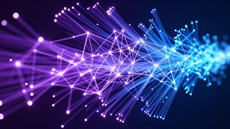 Future-Proofing: Transitioning from 100G to 400G and 800G Abstract visualization of network speeds evolving from 100G toward 400G and 800G.