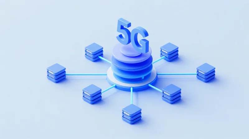 The Evolution of Fronthaul: From CPRI to eCPRI 3D isometric illustration of network architecture transitioning from legacy CPRI to 5G eCPRI showing cloud nodes and signal paths