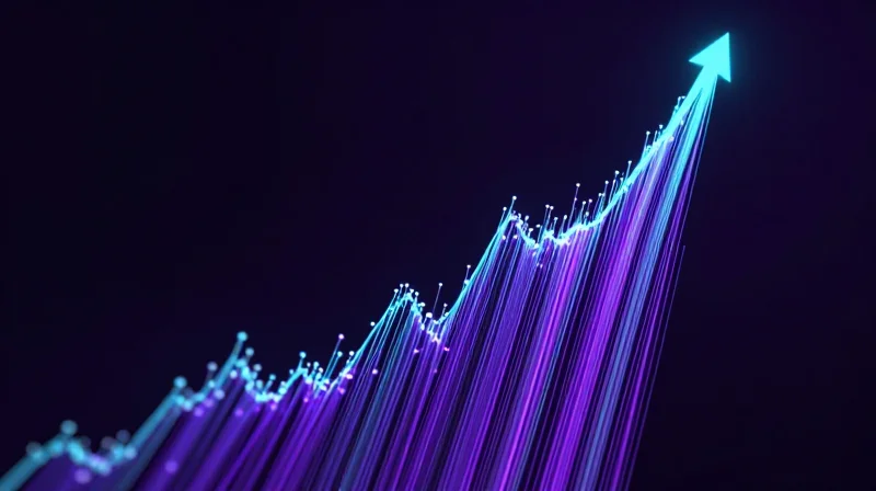 Future-Proofing Your Network: Beyond 25G SFP28 Futuristic abstract data visualization of high-speed light trails representing the transition to 50G and 100G networking