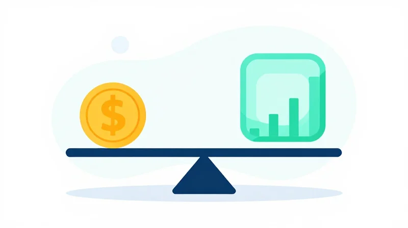 Total Cost of Ownership (TCO) Analysis Conceptual art representing financial balance and long-term networking infrastructure value.