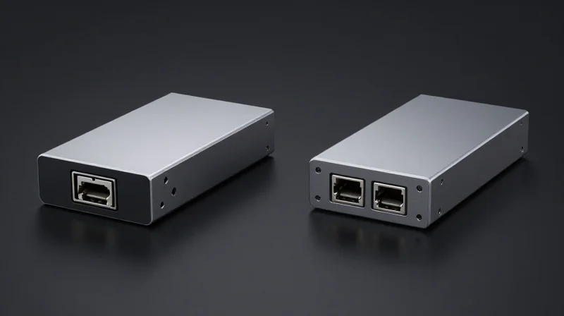 The Mechanics of Optics: BIDI vs. Traditional Duplex Transceivers Side-by-side comparison of a single-fiber BIDI transceiver and a dual-fiber duplex transceiver.