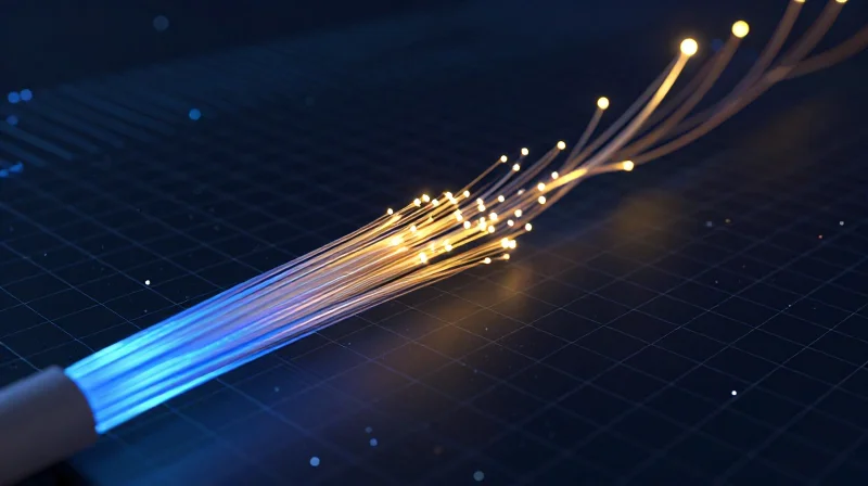 Capacity Multiplication: Solving the Fiber Scarcity Problem Abstract visualization of data capacity doubling within a single fiber optic strand.