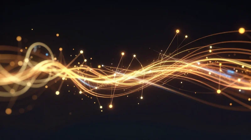 Mission-Critical Performance: Signal Integrity and Latency Abstract digital data streams representing high-speed signal integrity and low latency.