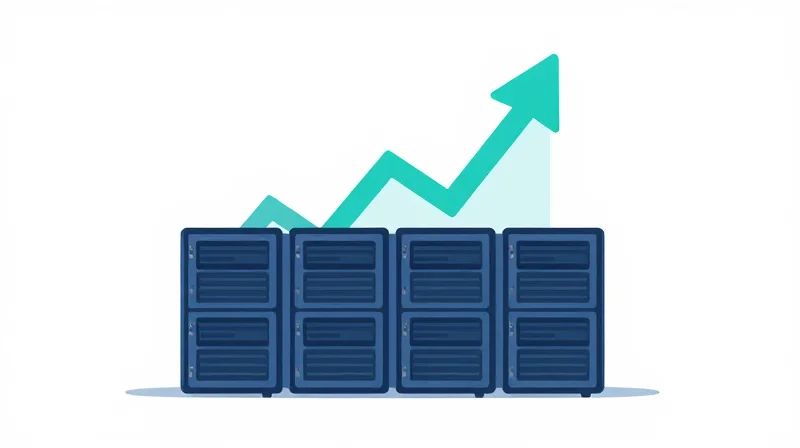 The Strategic ROI of Investing in High-End Transceivers A flat vector illustration representing network stability and financial growth.