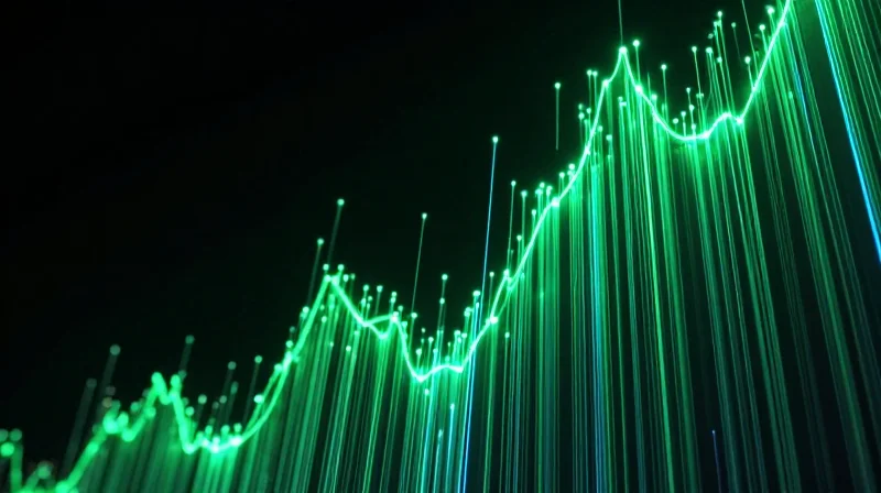 Power Consumption Analysis: Thermal Efficiency at Scale Abstract visualization of heat flow and energy efficiency in a digital system.