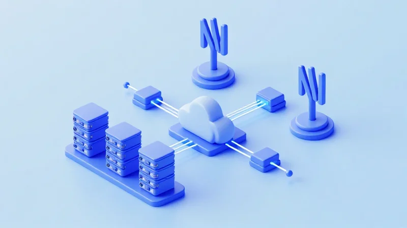 The Evolution of Mobile Fronthaul: CPRI vs. eCPRI Isometric 3D model showing the evolution from legacy mobile towers to a modern cloud-based 5G network architecture.