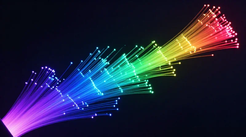 The Evolution of DWDM: Why Tunability is the Industry Standard Abstract visualization of optical fiber wavelengths shifting and evolving within a glowing data stream.